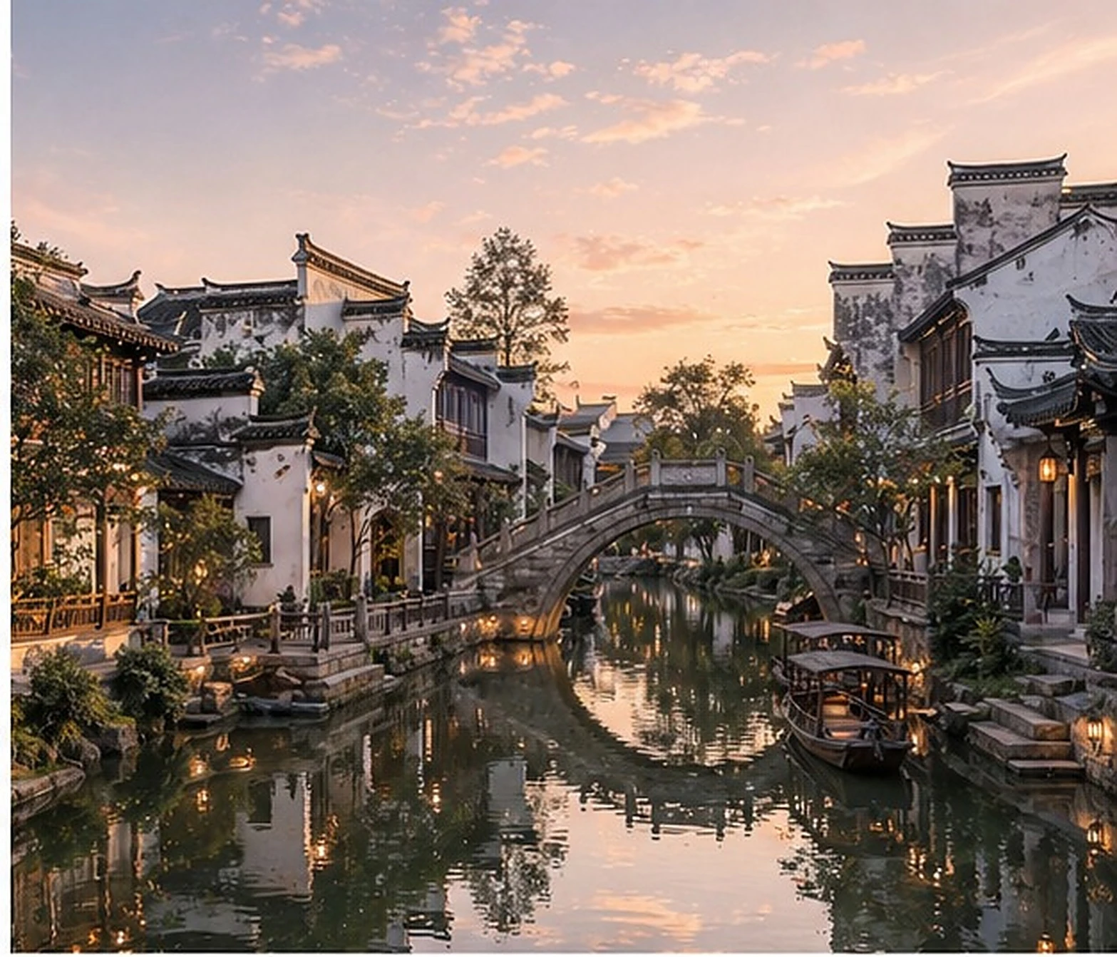 犁桥水镇｜夜色徽派水乡 · 灯光秀 · 篝火演绎