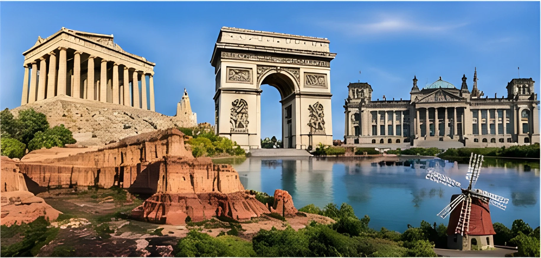 八里河 · 世界风光 + 锦绣中华园